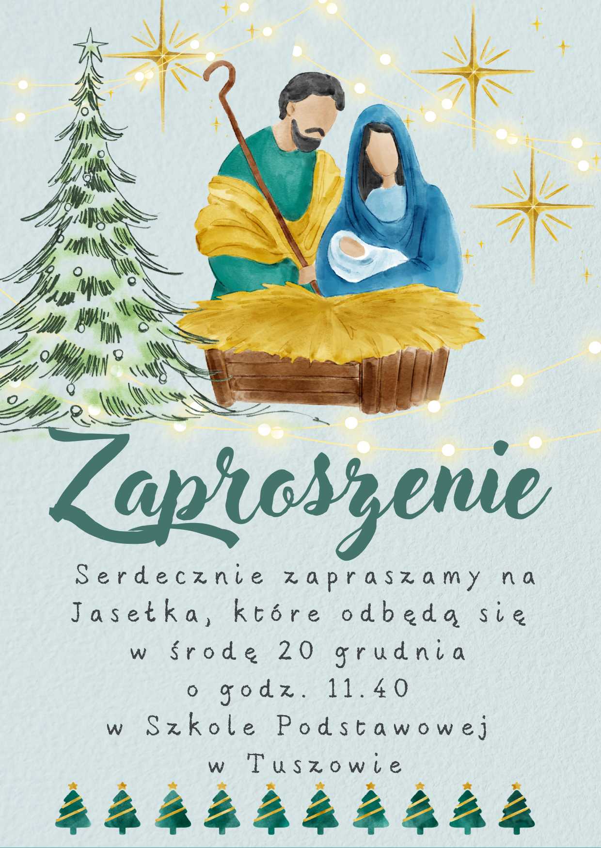 Zaproszenie na jasełka