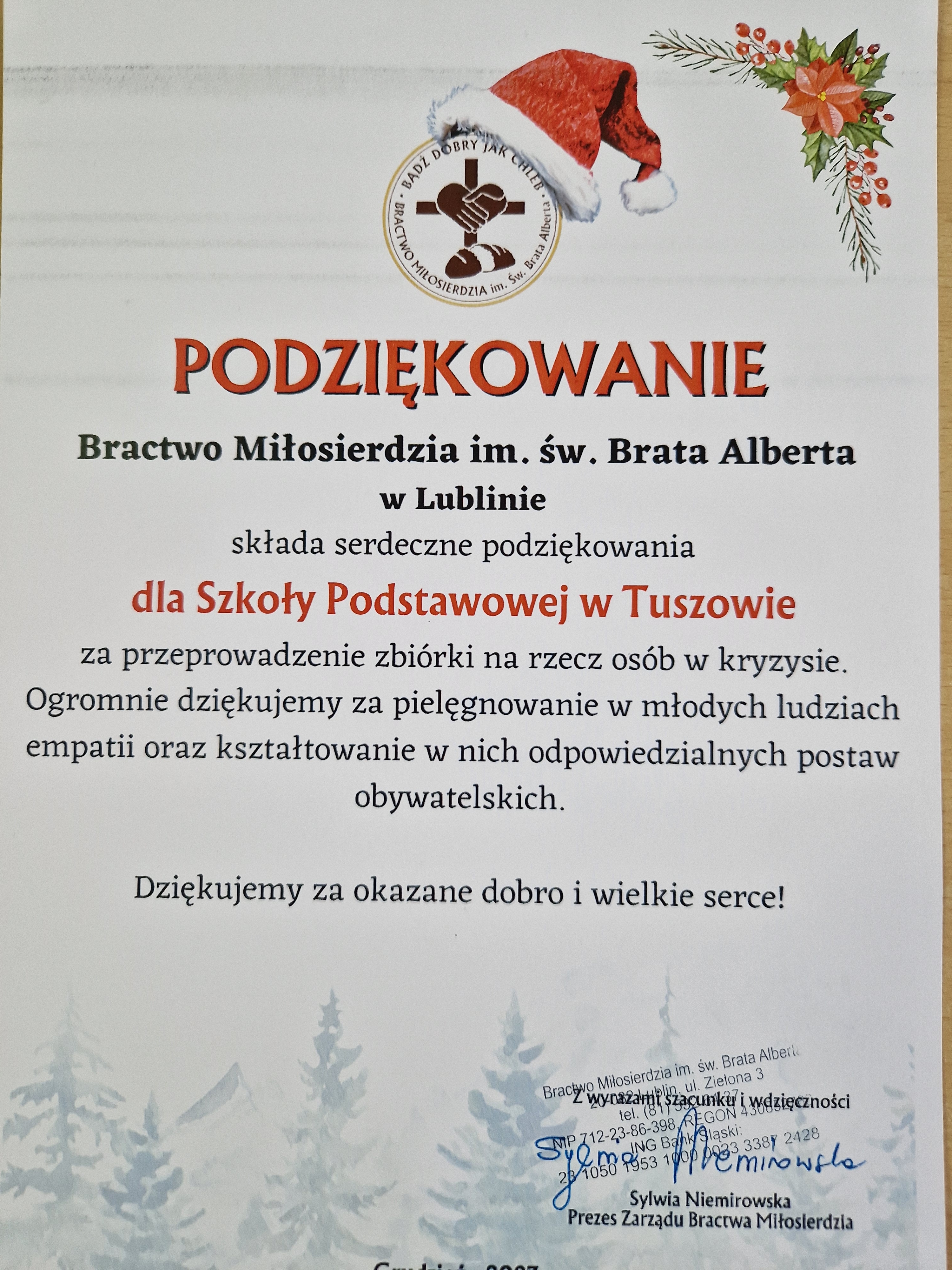 Podziękowanie 