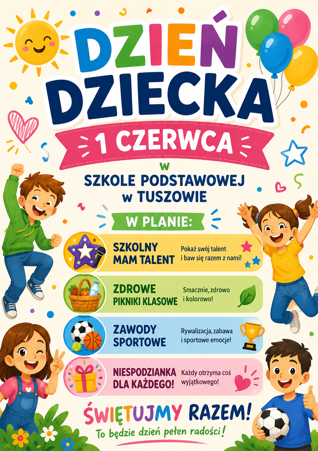 Dzień Dziecka ogłoszenie